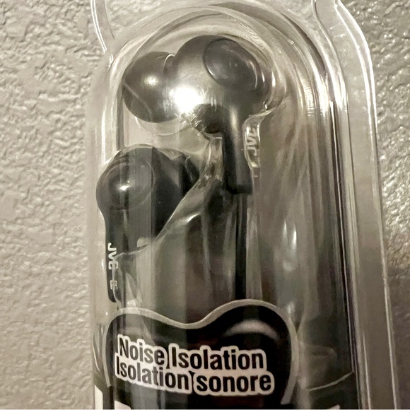 JVC Gumy Plus olive black noise isolation wired headphones HA-FX5-B - Picture 3 of 5